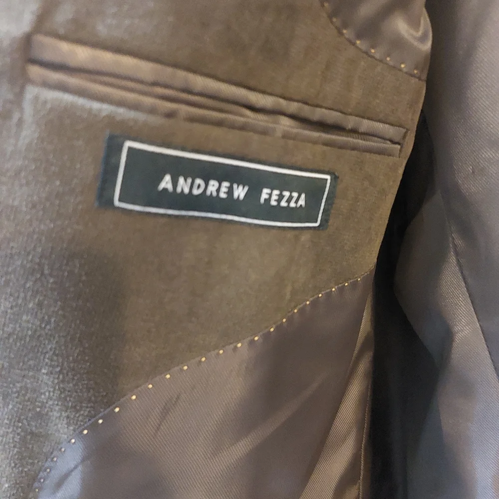 Andrew Fezza Men's Two Button Down Blazer Size 52L